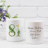 Greenery Number Mug