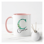 Green & Gold Letters Mug
