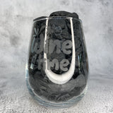 ‘Wine Time’ Stemless Wine/Gin Glass