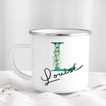 Green & Gold Letters Mug