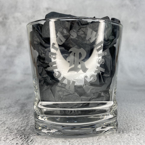 Personalised Deco Whiskey Glass
