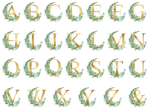 Gold & Green Letters Mug
