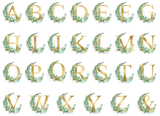 Gold & Green Letters Mug