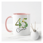 Greenery Number Mug