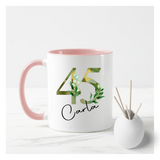 Greenery Number Mug