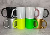 Pink, Green & Gold Letter Mug