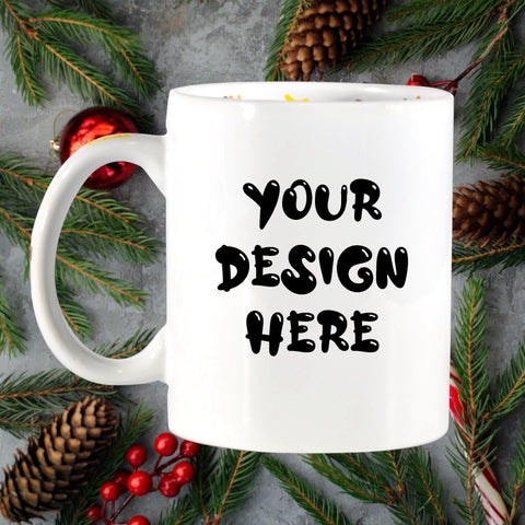 ‘Your Design’ Merry Christmas Mug
