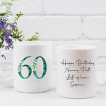 Green & Gold Number Mug