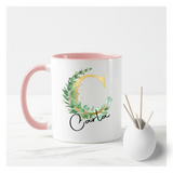 Gold & Green Letters Mug