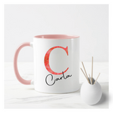 Red & Gold Letter Mug