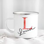 Red & Gold Letter Mug