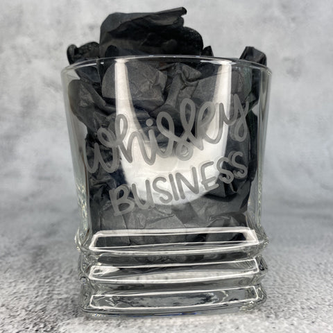 ‘Whiskey Business’ Deco Whiskey Glass
