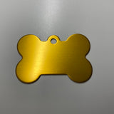 gold pet tag