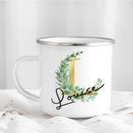 Gold & Green Letters Mug