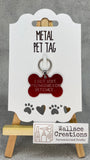 'I Got Lost Prowling For Bitches…' Pet Tag