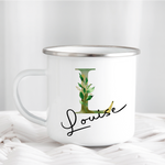 Greenery Letters Mug