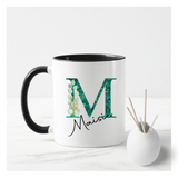 Green & Gold Letters Mug