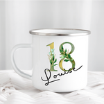 Greenery Number Mug