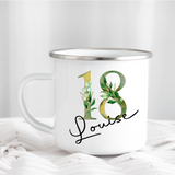 Greenery Number Mug